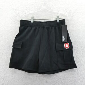 Certo Shorts Womens Small Ohio State Buckeyes Black Cargo Sweat Shorts NCAA NEW